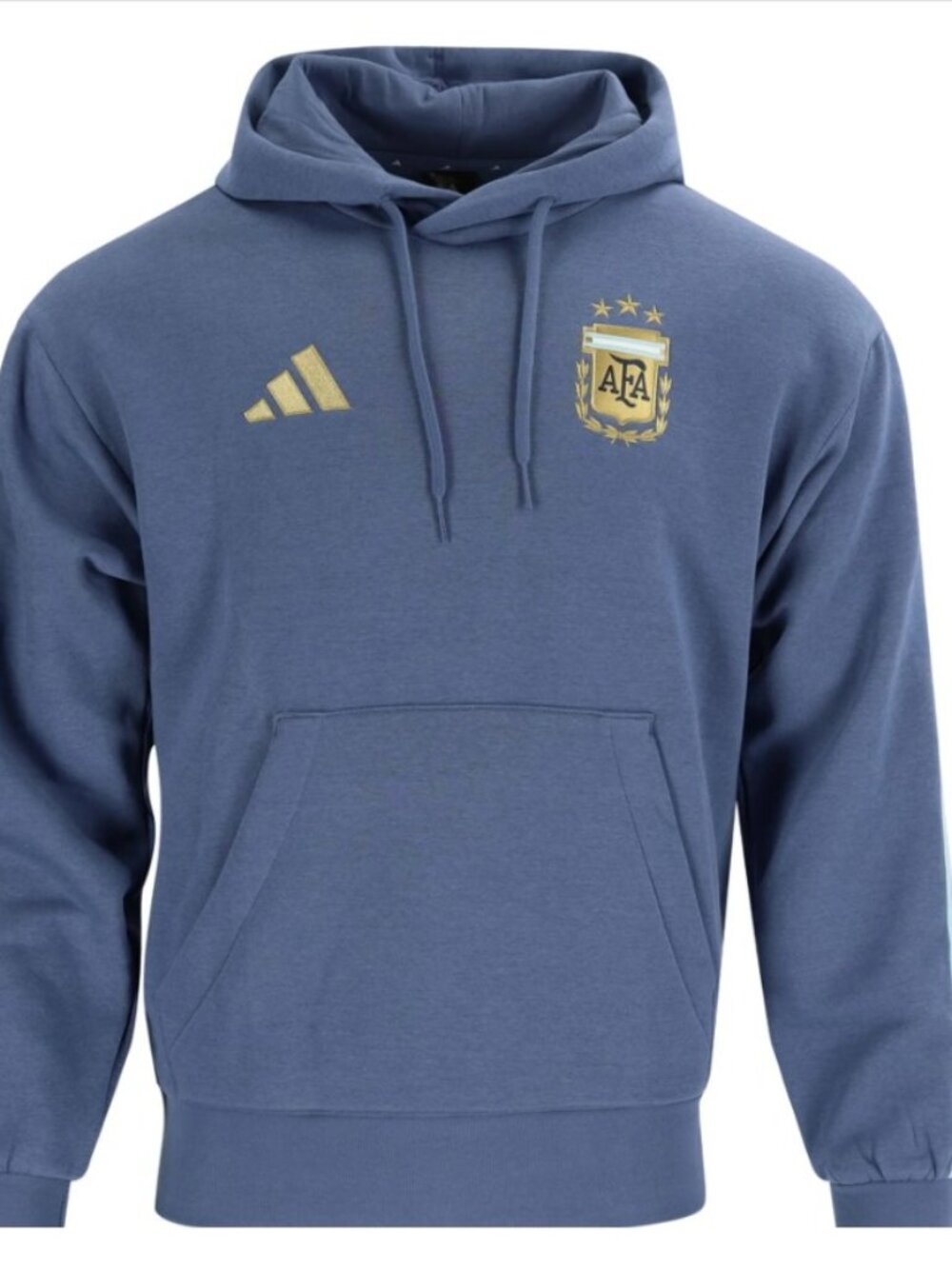 Adidas Argentina Soccer DNA Fleece Hoodie Sweatshirt Green JZ6291 Mens Size L